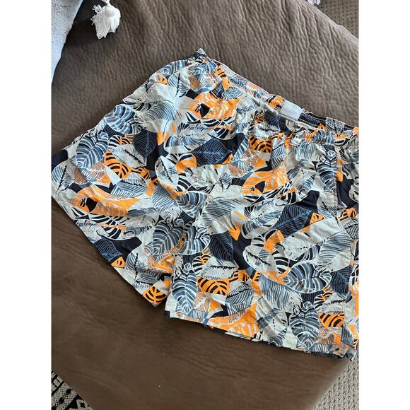 COLUMBIA PFG Men's Clearwater Shores Palm Print Water Fishing Shorts Size L - Picture 1 of 5